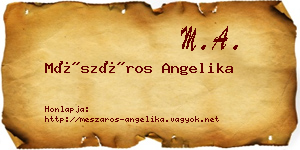 Mészáros Angelika névjegykártya